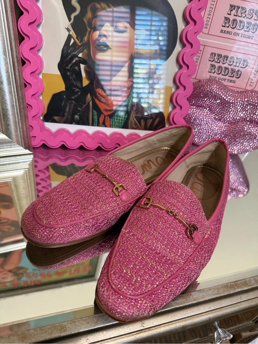 Sam Edelman Pink Loraine Loafers